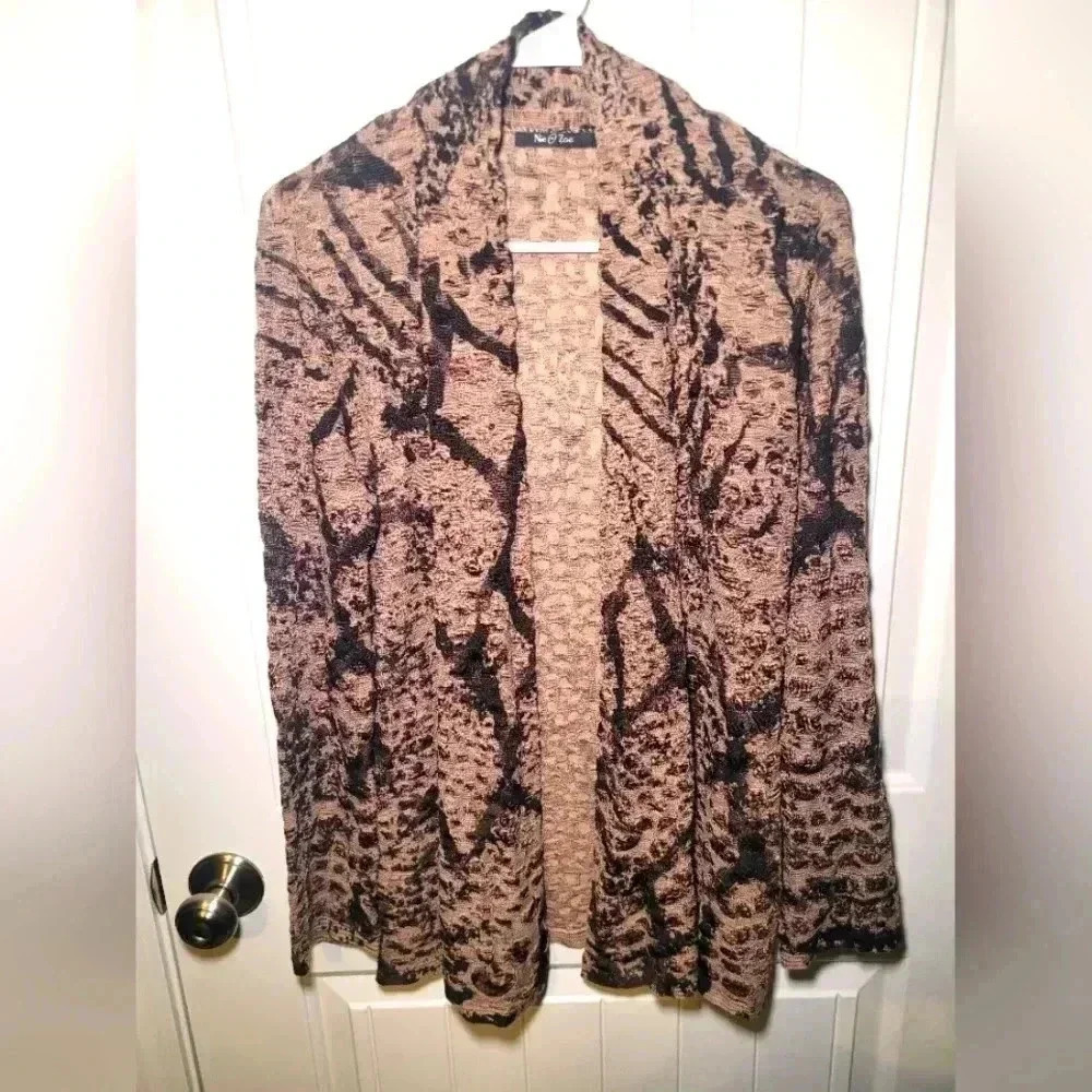 Nic + Zoe open Cardigan size large